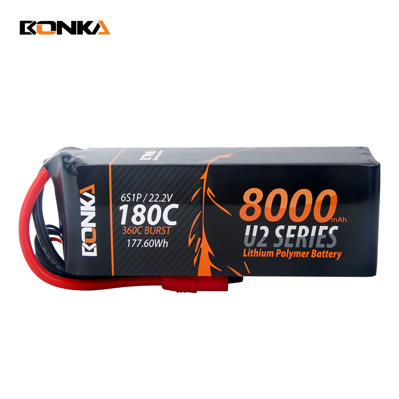 BONKA 8000mAh 180C 6S LiPo Battery for RC Helicopter